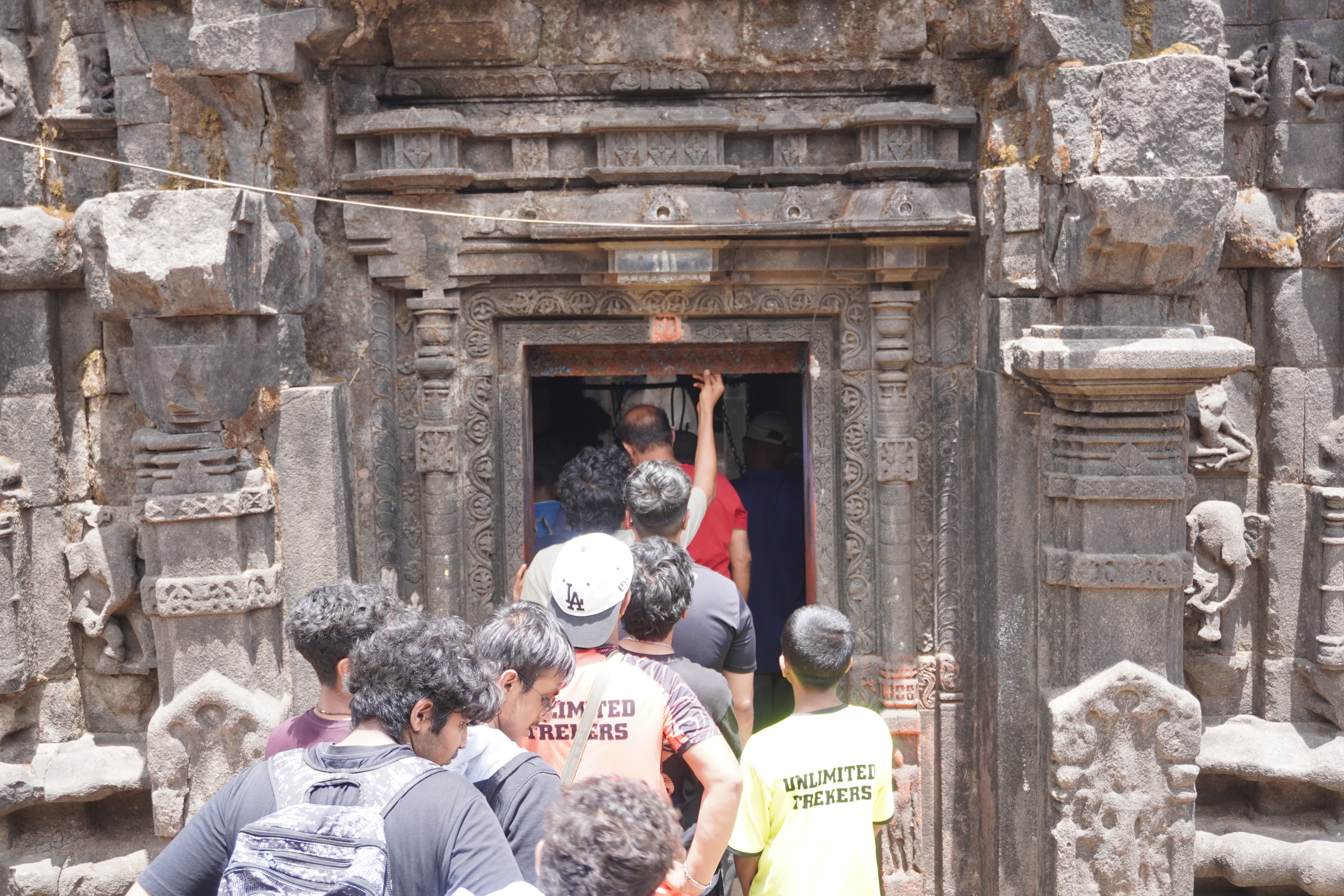 Trekking towards the peak