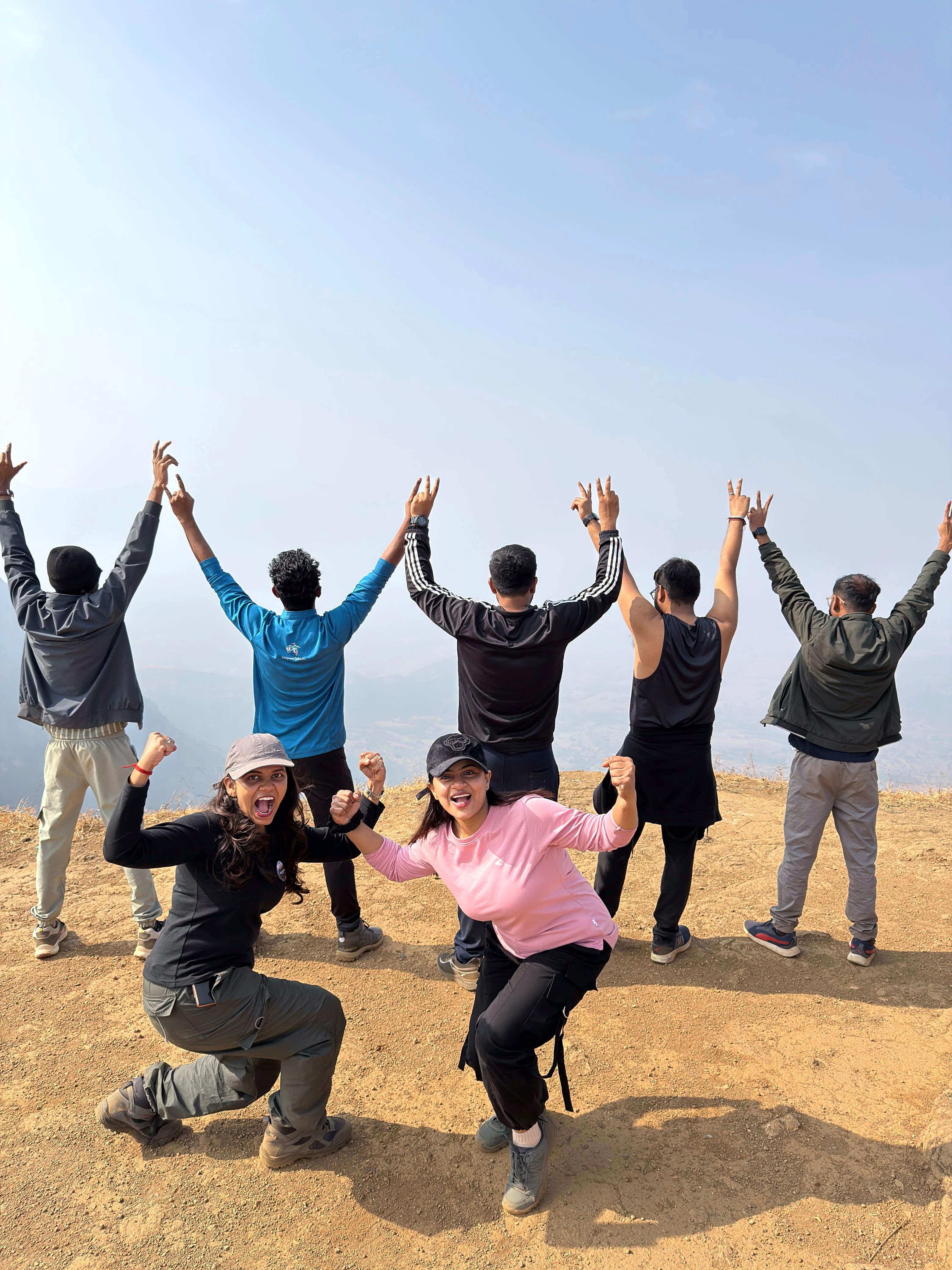 Trekking towards the peak