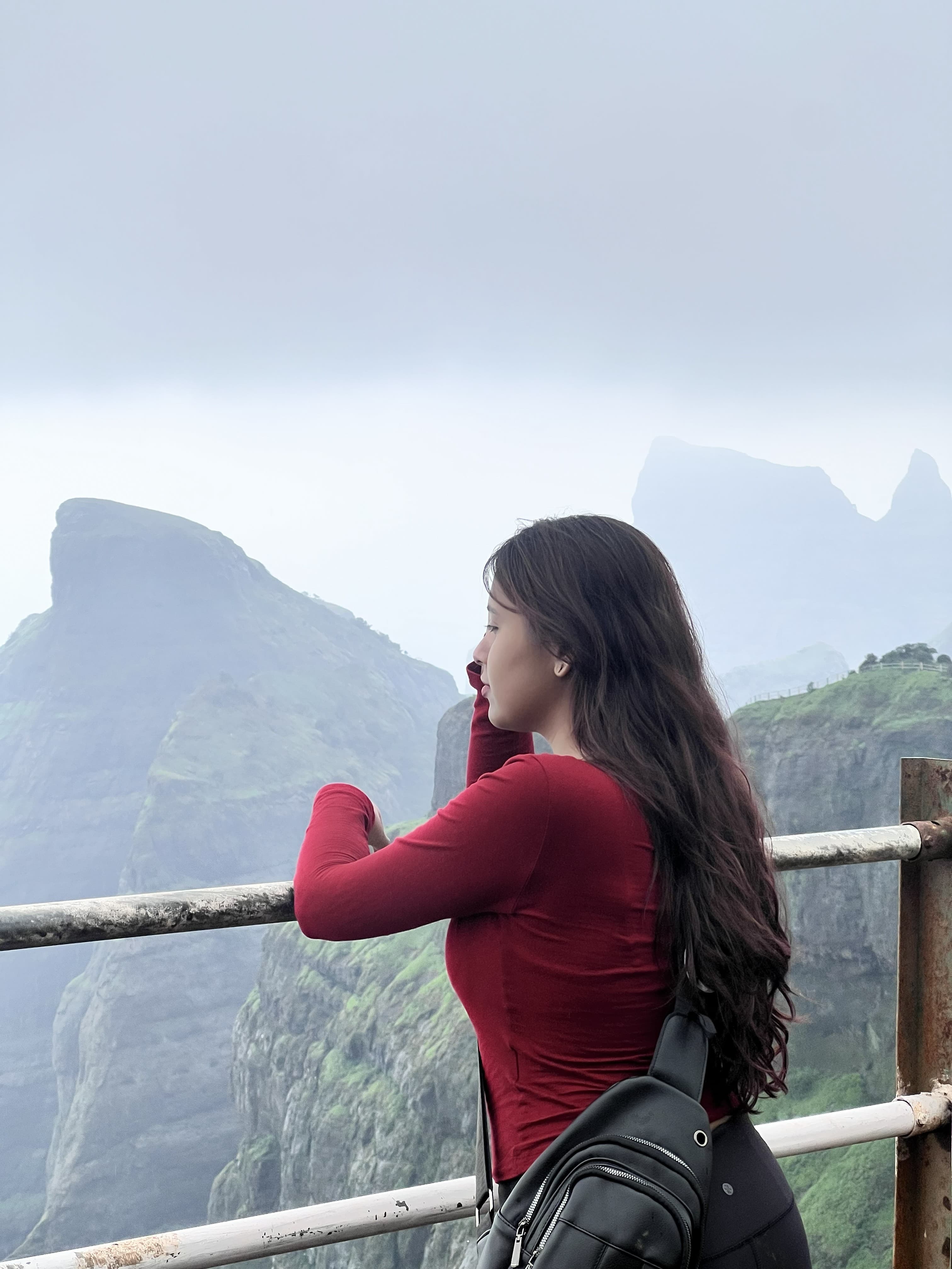Trekking towards the peak