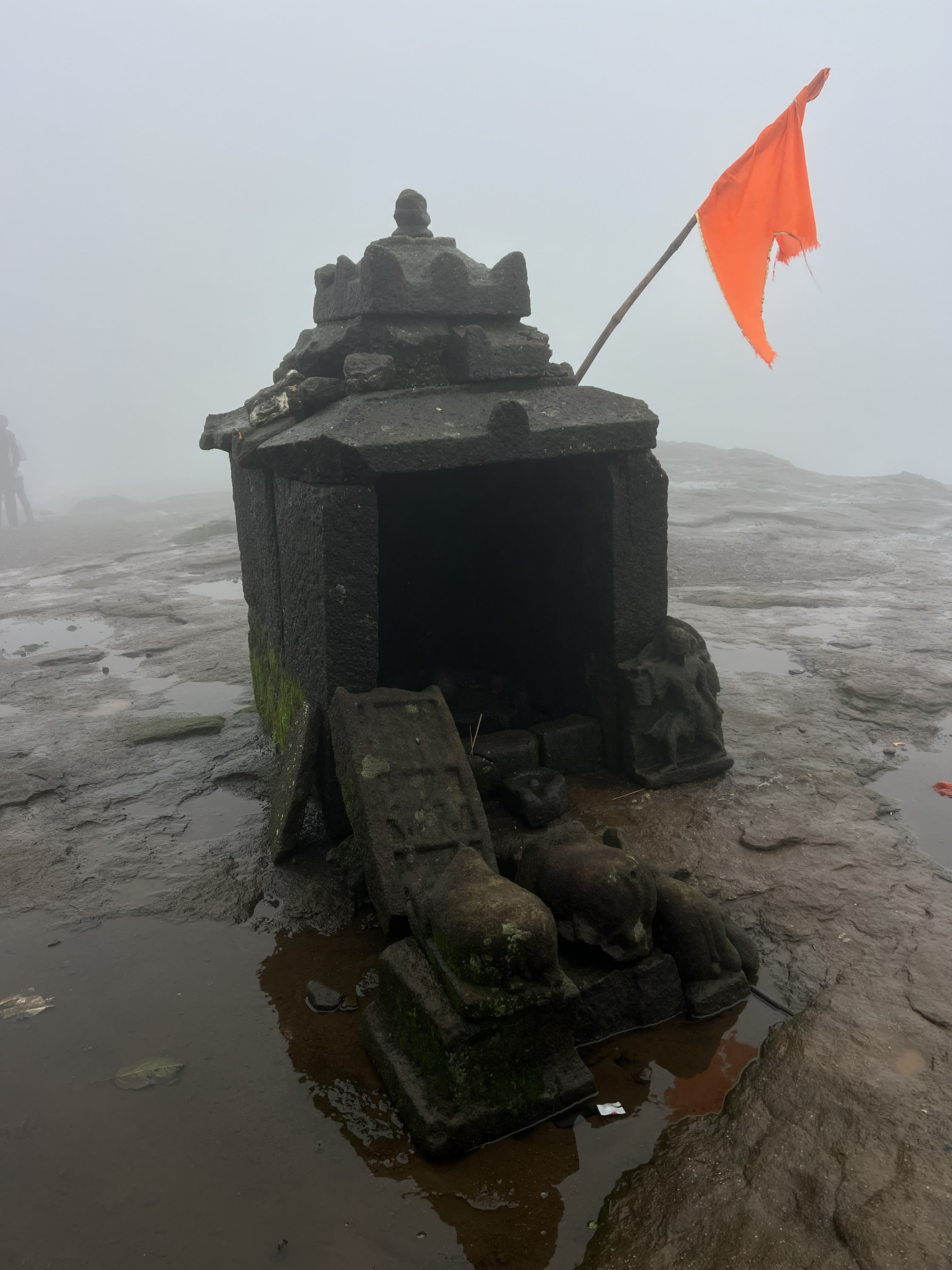 Trekking towards the peak