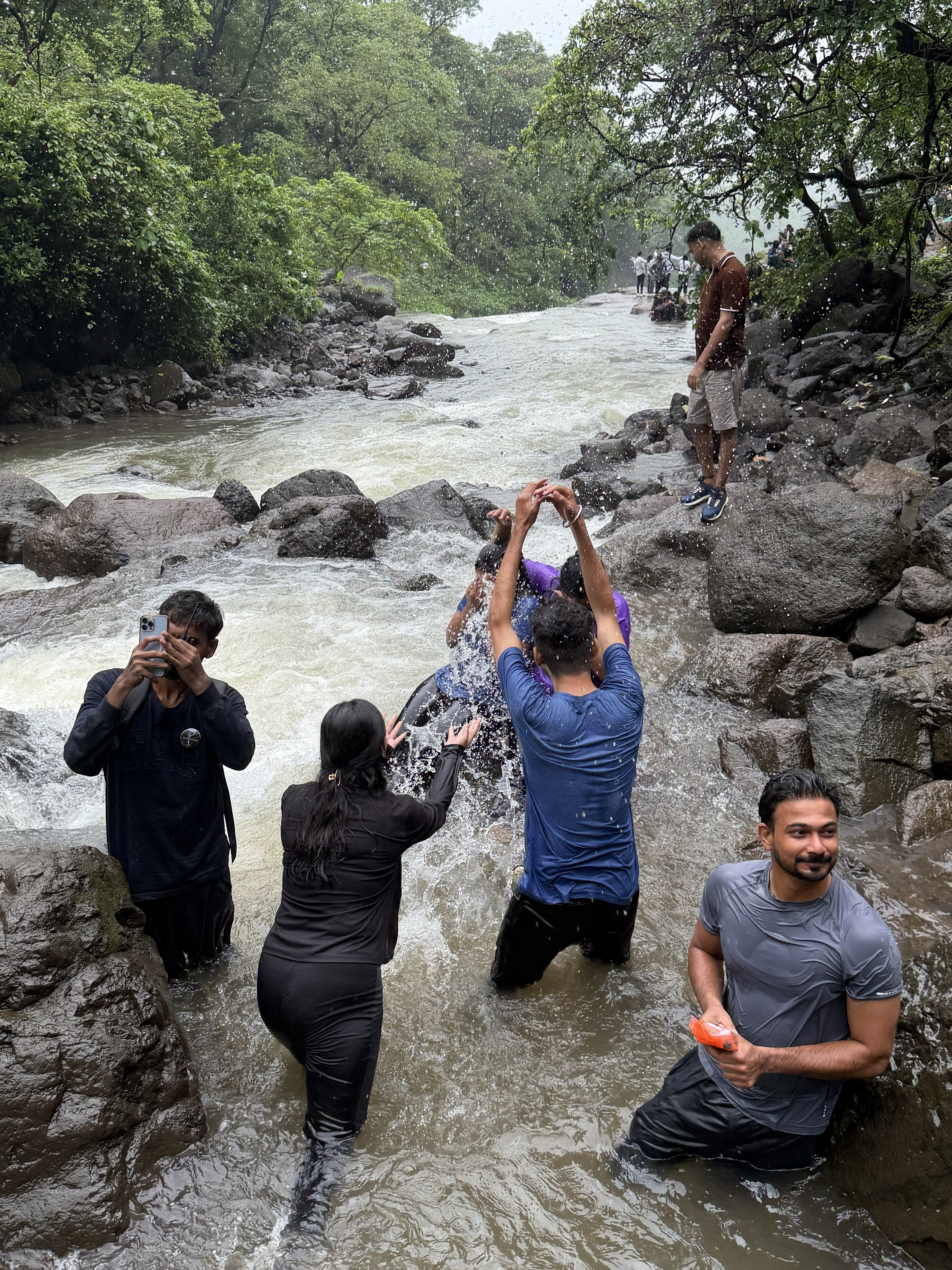 Majestic view of Kalu waterfall