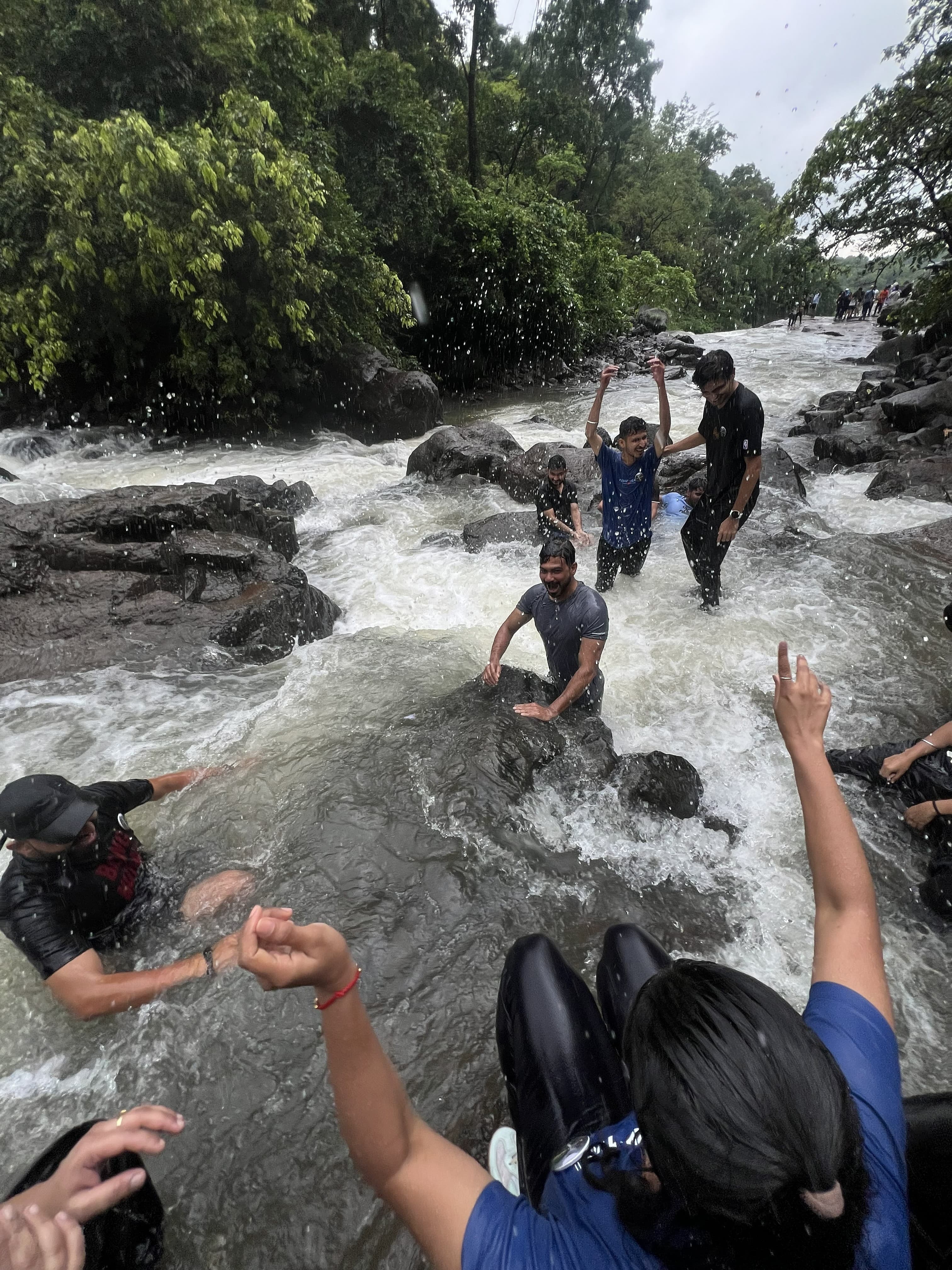 Majestic view of Kalu waterfall