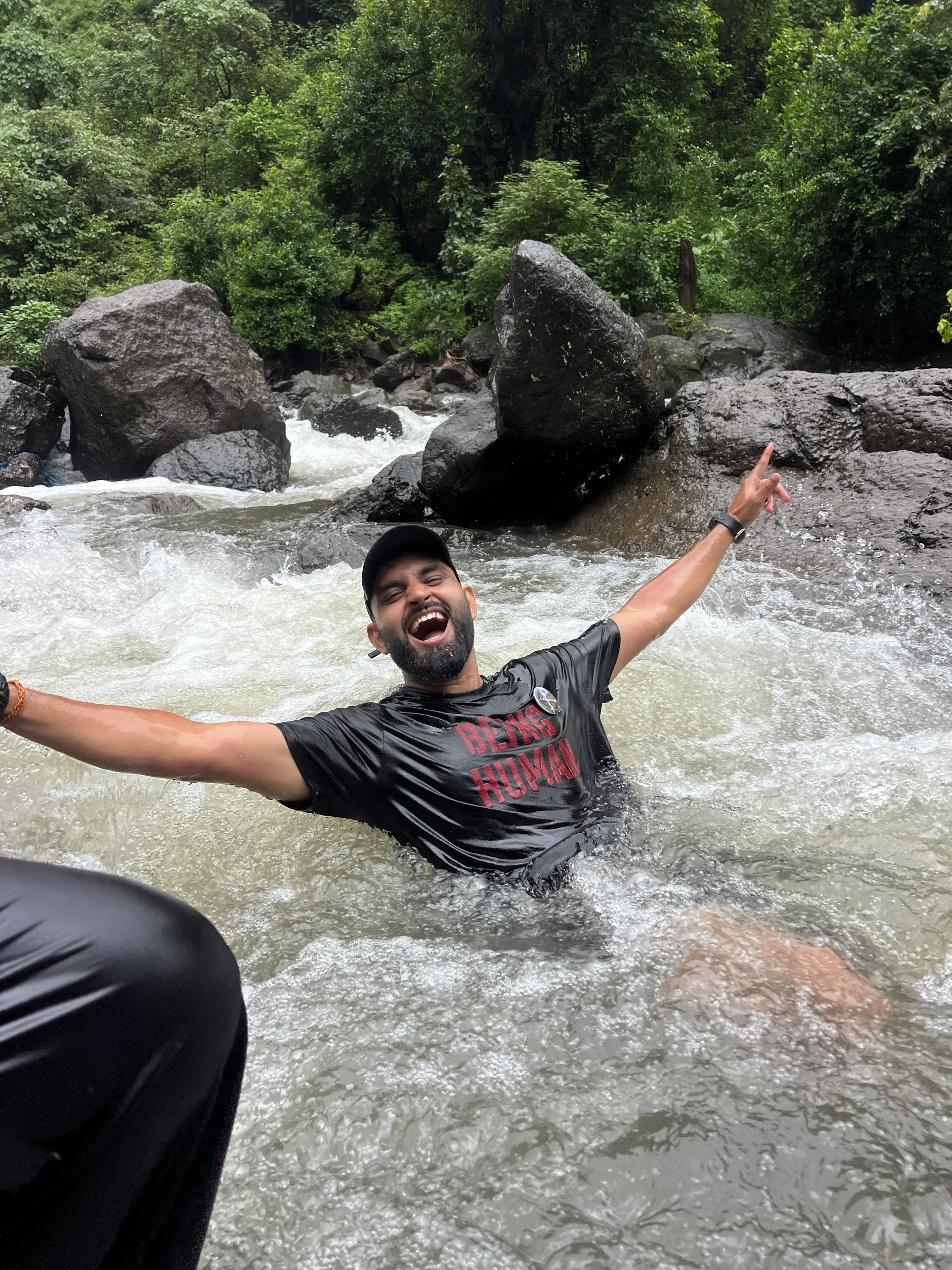 Majestic view of Kalu waterfall