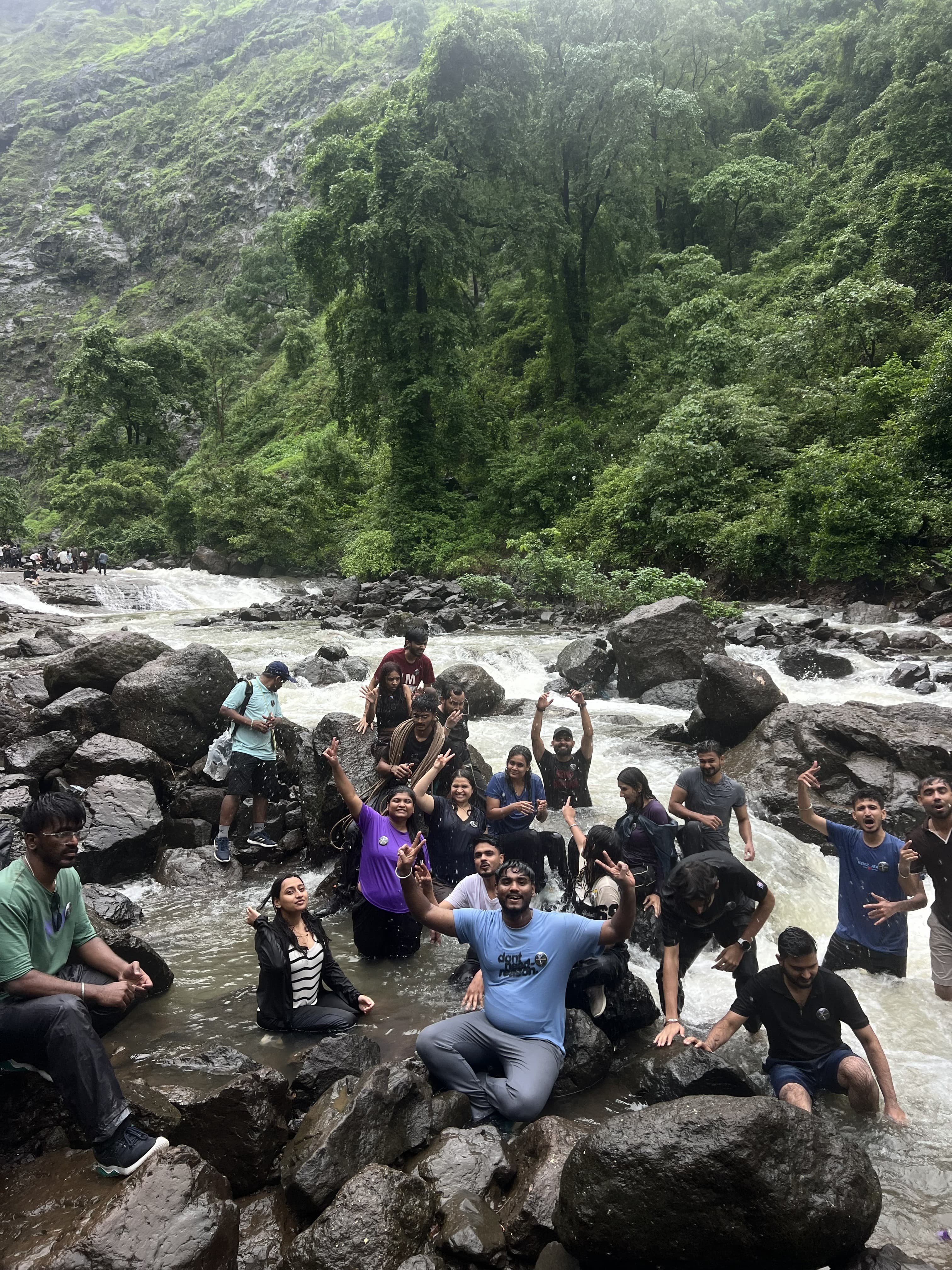 Majestic view of Kalu waterfall