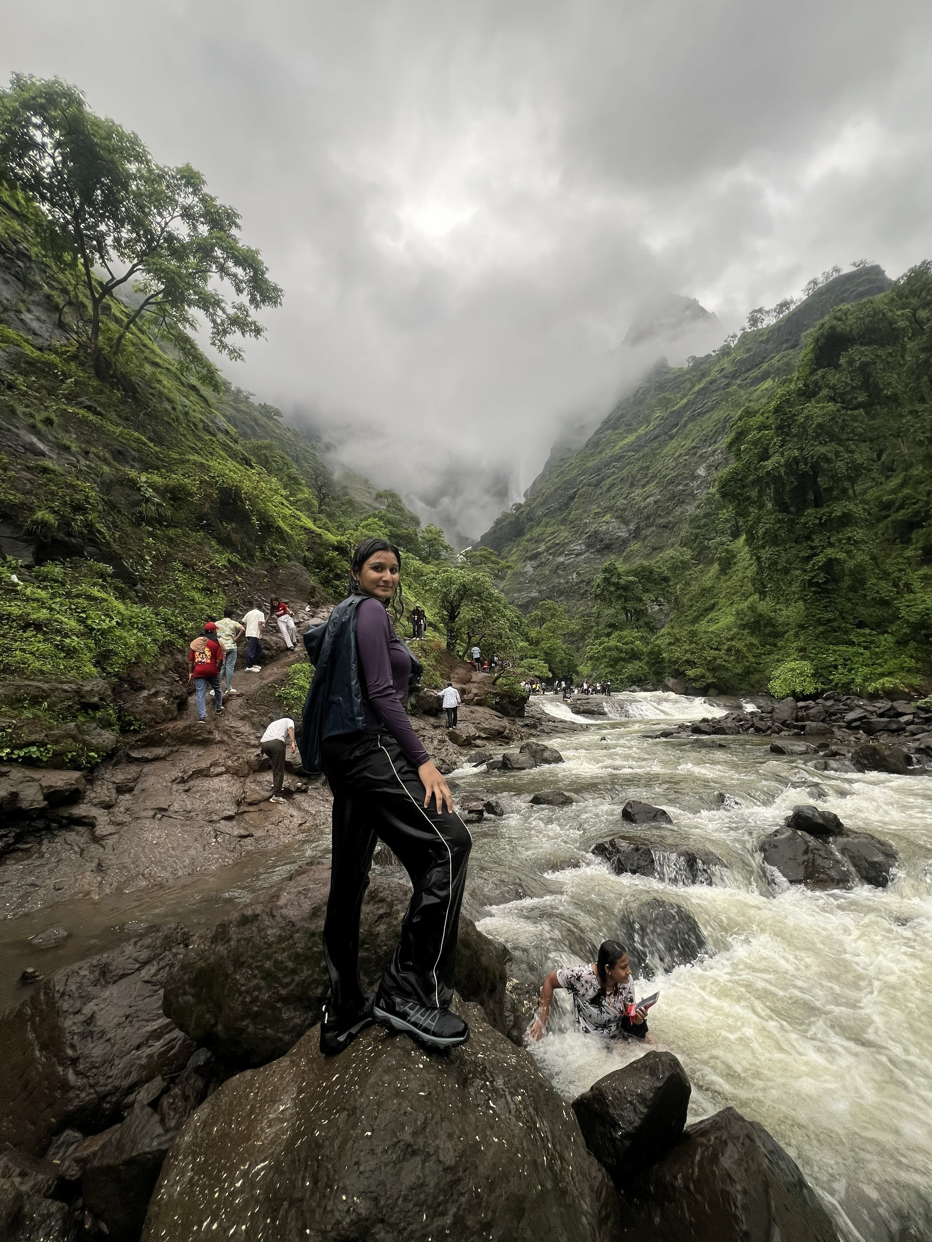 Majestic view of Kalu waterfall