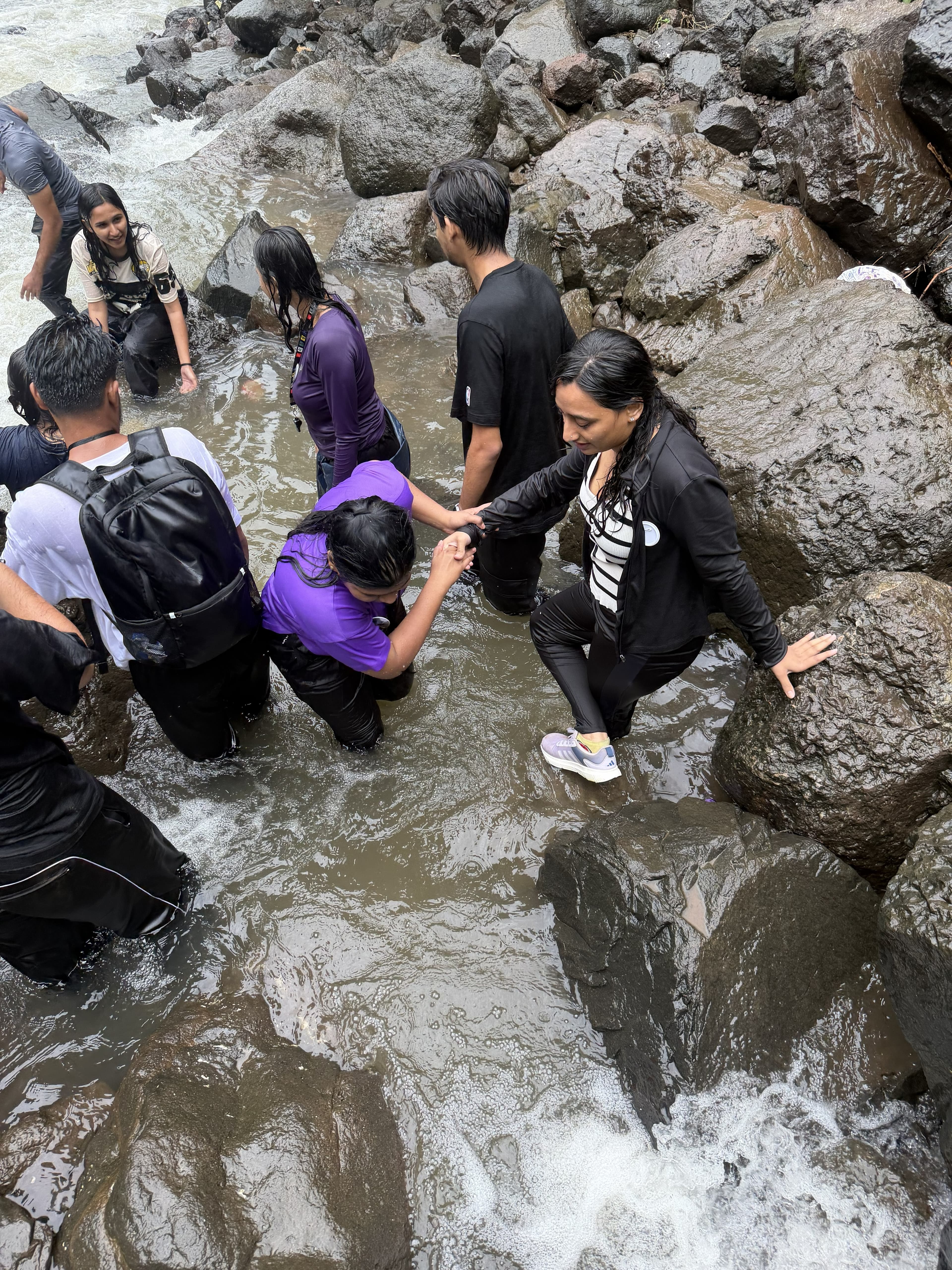 Majestic view of Kalu waterfall