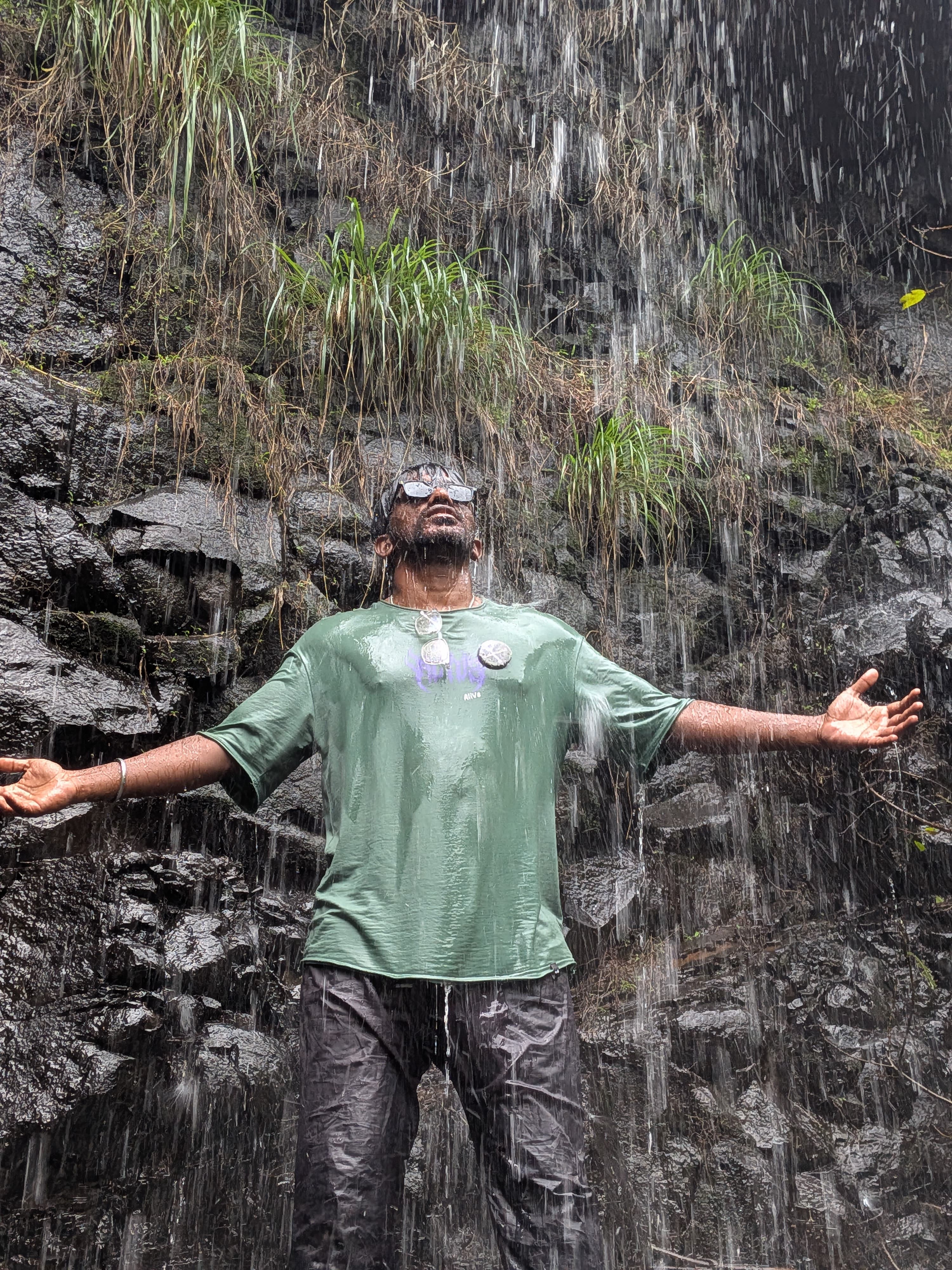 Majestic view of Kalu waterfall