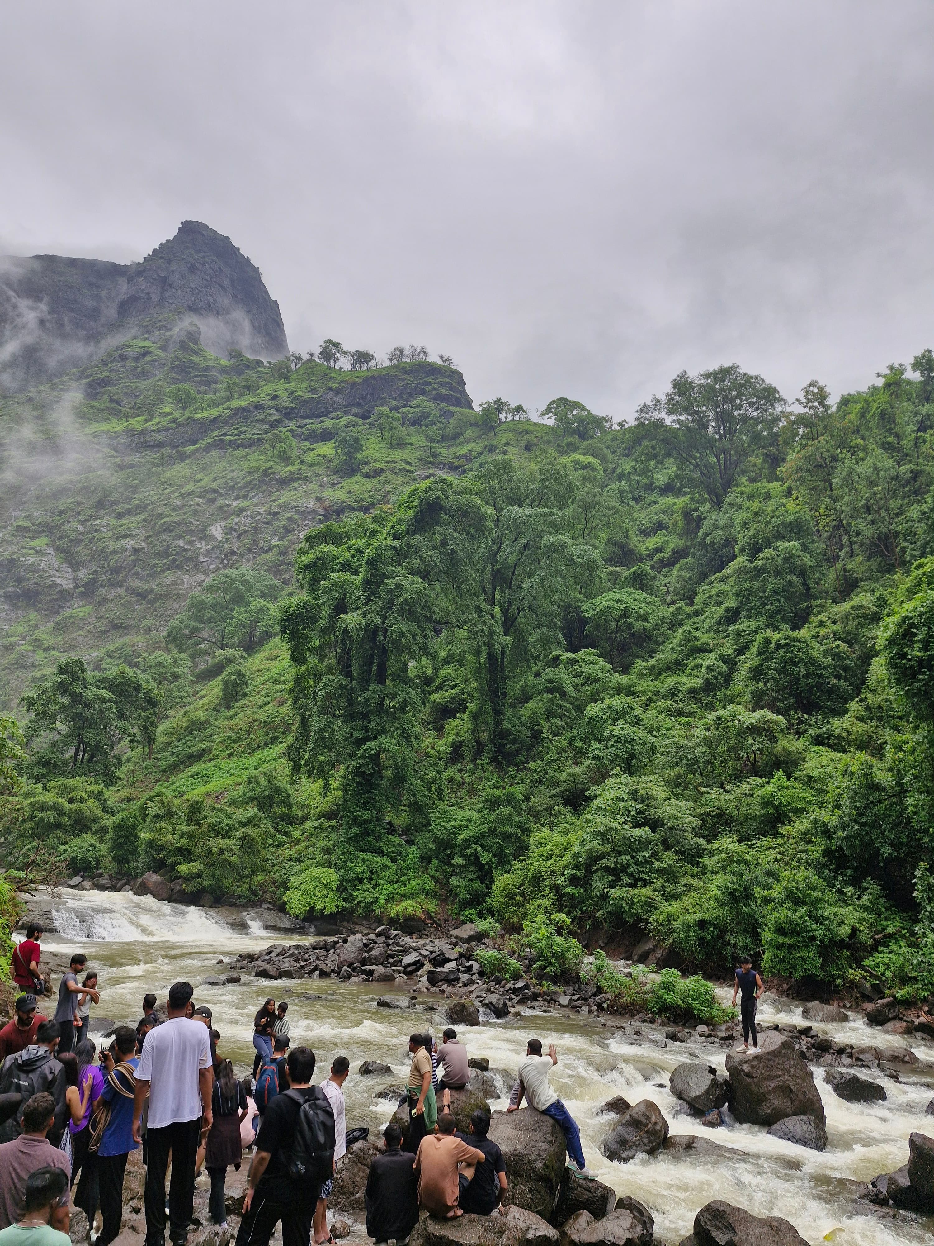Majestic view of Kalu waterfall