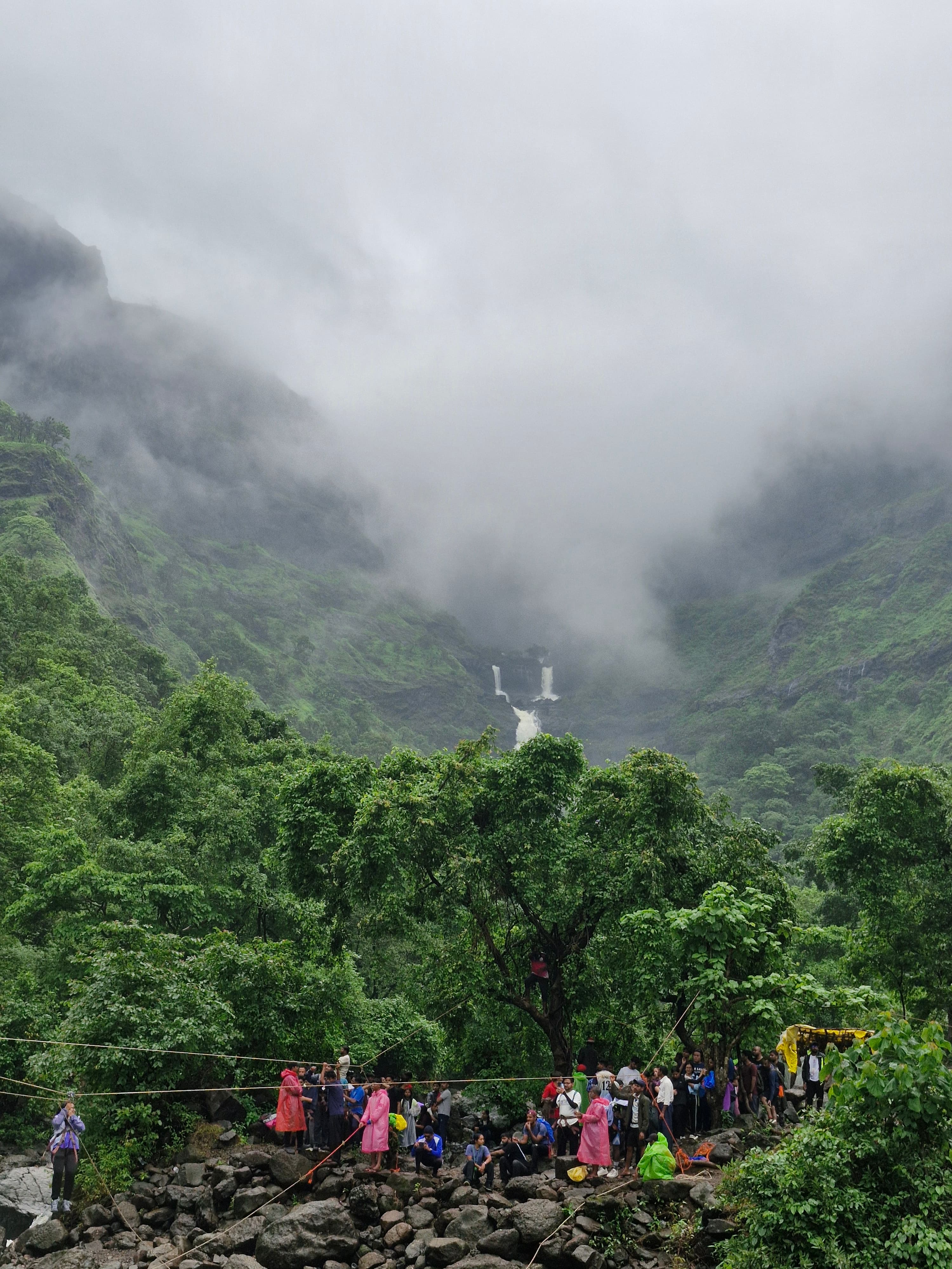 Majestic view of Kalu waterfall